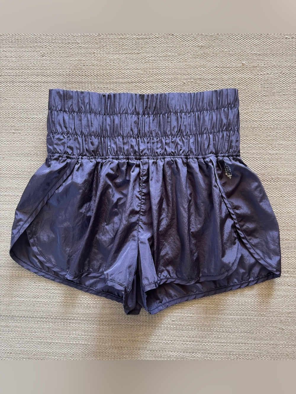 Free People Movement The Way Home purple lightweight nylon shorts women size S